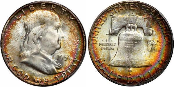 1/2 Dollar USA (1776 - ) Silver Franklin Delano Roosevelt (1882-1945)
