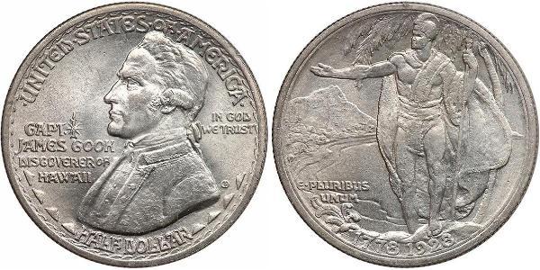 1/2 Dollar USA (1776 - ) Silver James Cook