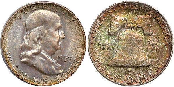 1/2 Dollar USA (1776 - ) Silver Franklin Delano Roosevelt (1882-1945)