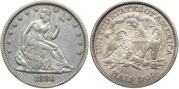 1/2 Dollar USA (1776 - ) Silver 