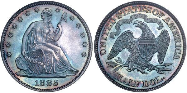 1/2 Dollar USA (1776 - ) Silver 