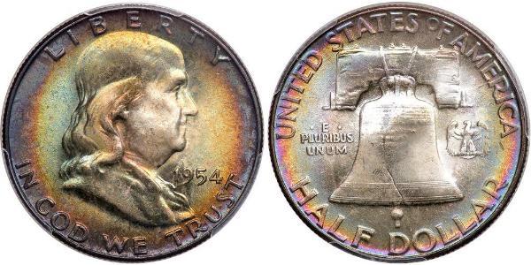 1/2 Dollar USA (1776 - ) Silver Franklin Delano Roosevelt (1882-1945)