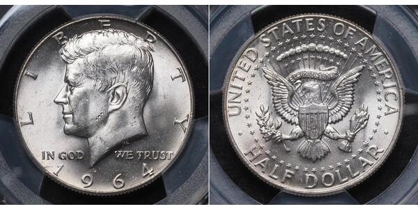 1/2 Dollar USA (1776 - ) Silver John Fitzgerald Kennedy (1917-1963)