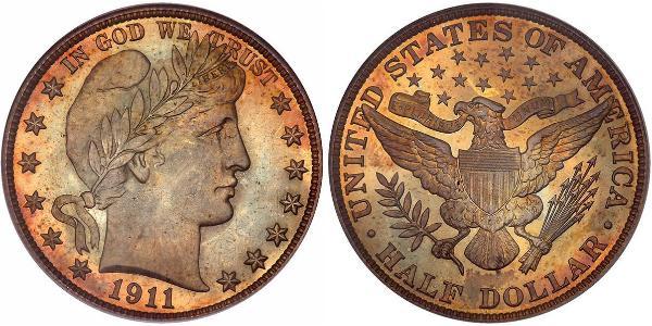 1/2 Dollar USA (1776 - ) Silver 