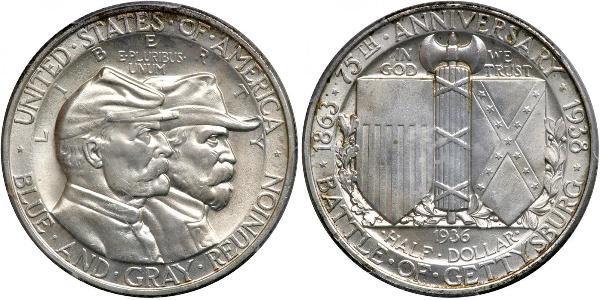 1/2 Dollar USA (1776 - ) Silver 