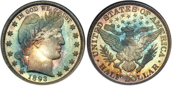 1/2 Dollar USA (1776 - ) Silver 