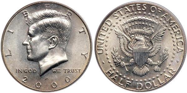 1/2 Dollar USA (1776 - ) Silver John Fitzgerald Kennedy (1917-1963)