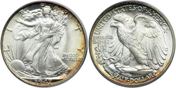 1/2 Dollar USA (1776 - ) Silver 