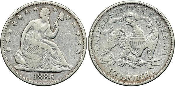 1/2 Dollar USA (1776 - ) Silver 