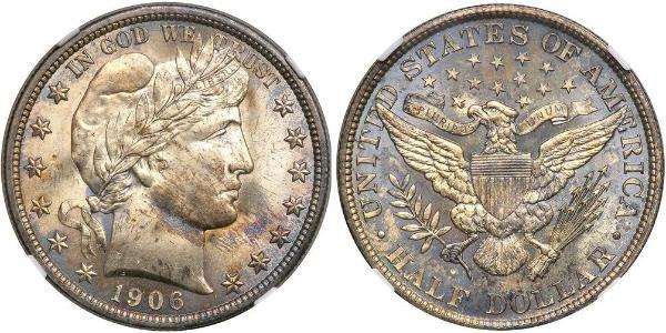 1/2 Dollar USA (1776 - ) Silver 