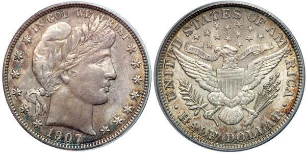 1/2 Dollar USA (1776 - ) Silver 