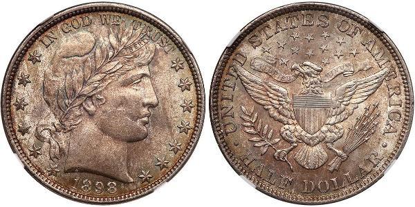 1/2 Dollar USA (1776 - ) Silver 