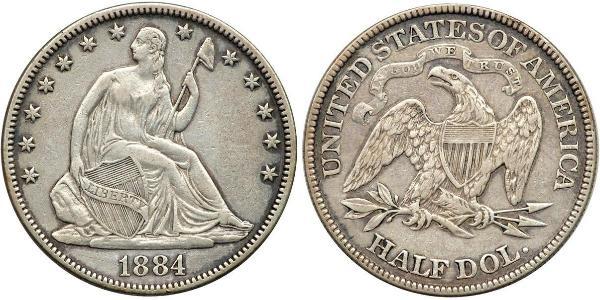 1/2 Dollar USA (1776 - ) Silver 