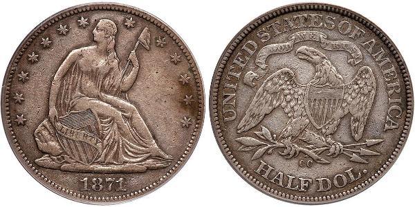 1/2 Dollar USA (1776 - ) Silver 