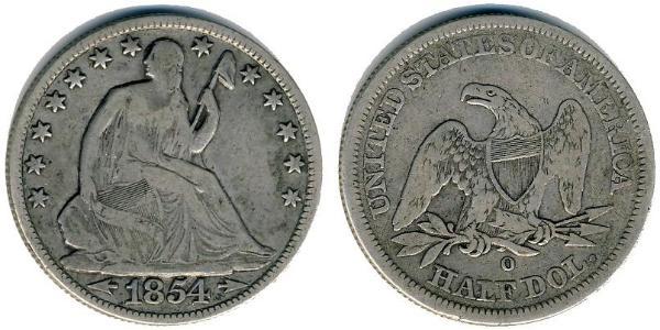 1/2 Dollar USA (1776 - ) Silver 