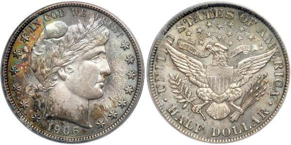 1/2 Dollar USA (1776 - ) Silver 