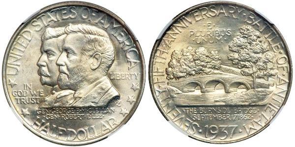 1/2 Dollar USA (1776 - ) Silver 