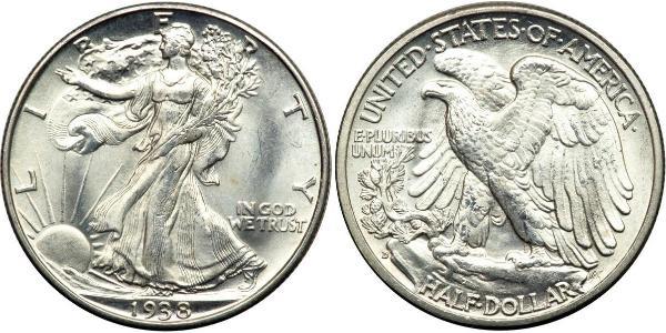 1/2 Dollar USA (1776 - ) Silver 