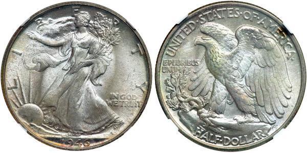 1/2 Dollar USA (1776 - ) Silver 