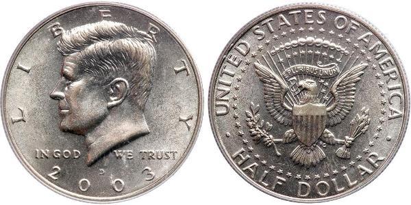 1/2 Dollar USA (1776 - ) Silver John Fitzgerald Kennedy (1917-1963)