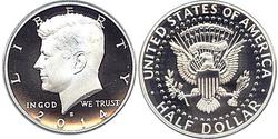 1/2 Dollar 美利堅合眾國 (1776 - ) 銀 John Fitzgerald Kennedy (1917-1963)