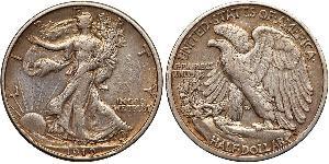 1/2 Dollar 美利堅合眾國 (1776 - ) 銀 