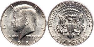 1/2 Dollar 美利堅合眾國 (1776 - ) 銀 John Fitzgerald Kennedy (1917-1963)