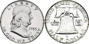1/2 Dollar 美利堅合眾國 (1776 - ) 銀 Franklin Delano Roosevelt (1882-1945)