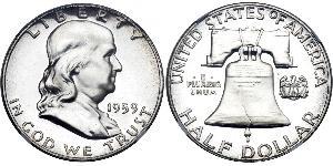 1/2 Dollar 美利堅合眾國 (1776 - ) 銀 Franklin Delano Roosevelt (1882-1945)