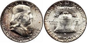 1/2 Dollar 美利堅合眾國 (1776 - ) 銀 Franklin Delano Roosevelt (1882-1945)