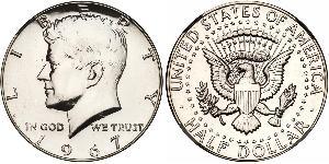 1/2 Dollar 美利堅合眾國 (1776 - ) 銀 John Fitzgerald Kennedy (1917-1963)