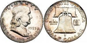 1/2 Dollar 美利堅合眾國 (1776 - ) 銀 Franklin Delano Roosevelt (1882-1945)