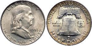1/2 Dollar 美利堅合眾國 (1776 - ) 銀 Franklin Delano Roosevelt (1882-1945)