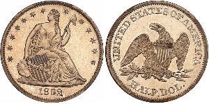 1/2 Dollar 美利堅合眾國 (1776 - ) 銀 