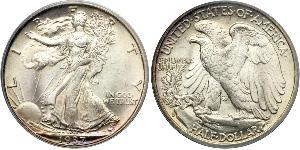 1/2 Dollar 美利堅合眾國 (1776 - ) 銀 