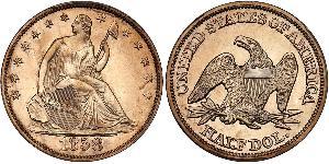 1/2 Dollar 美利堅合眾國 (1776 - ) 銀 