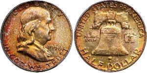 1/2 Dollar 美利堅合眾國 (1776 - ) 銀 Franklin Delano Roosevelt (1882-1945)
