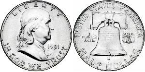1/2 Dollar 美利堅合眾國 (1776 - ) 銀 Franklin Delano Roosevelt (1882-1945)