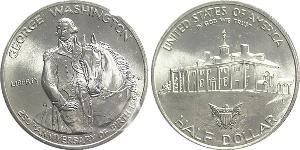 1/2 Dollar 美利堅合眾國 (1776 - ) 銀 乔治·华盛顿
