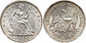 1/2 Dollar 美利堅合眾國 (1776 - ) 銀 