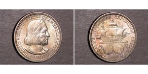 1/2 Dollar 美利堅合眾國 (1776 - ) 銀 克里斯托弗·哥伦布