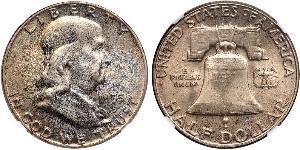 1/2 Dollar 美利堅合眾國 (1776 - ) 銀 Franklin Delano Roosevelt (1882-1945)