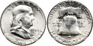 1/2 Dollar 美利堅合眾國 (1776 - ) 銀 Franklin Delano Roosevelt (1882-1945)