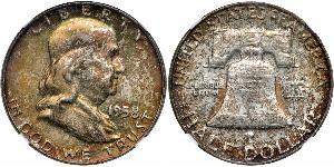 1/2 Dollar 美利堅合眾國 (1776 - ) 銀 Franklin Delano Roosevelt (1882-1945)