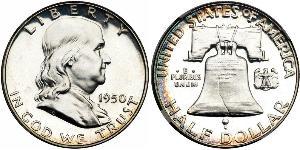 1/2 Dollar 美利堅合眾國 (1776 - ) 銀 Franklin Delano Roosevelt (1882-1945)
