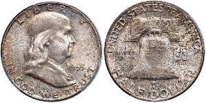1/2 Dollar 美利堅合眾國 (1776 - ) 銀 Franklin Delano Roosevelt (1882-1945)