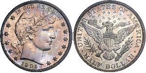 1/2 Dollar 美利堅合眾國 (1776 - ) 銀 
