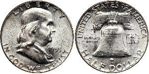 1/2 Dollar 美利堅合眾國 (1776 - ) 銀 Franklin Delano Roosevelt (1882-1945)