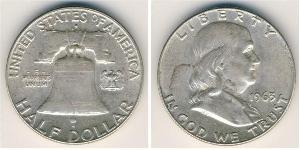 1/2 Dollar 美利堅合眾國 (1776 - ) 銀 Franklin Delano Roosevelt (1882-1945)