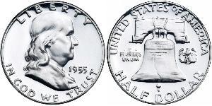 1/2 Dollar 美利堅合眾國 (1776 - ) 銀 Franklin Delano Roosevelt (1882-1945)